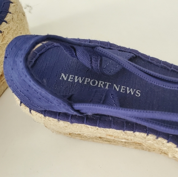 Newport News Navy Espradrilles NEW - Picture 5 of 7